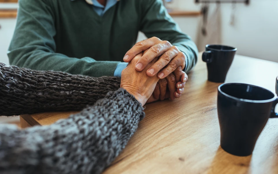 loved one comforting someone